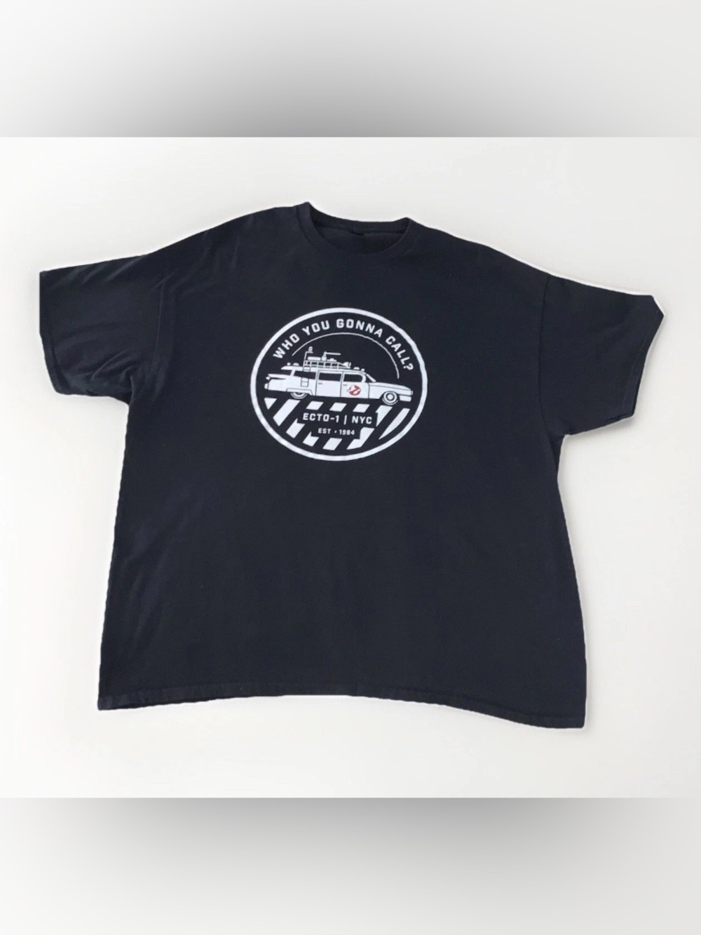 Men's Ghostbusters Ecto-1 Wagon Logo T-Shirt - Black -2XL